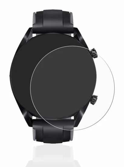 Immagine del dispositivo Huawei Watch GT 2 (46 mm) con un'ampia varietà di protezioni per lo schermo.