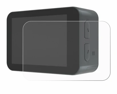Immagine del dispositivo Akaso V50X con un'ampia varietà di protezioni per lo schermo.