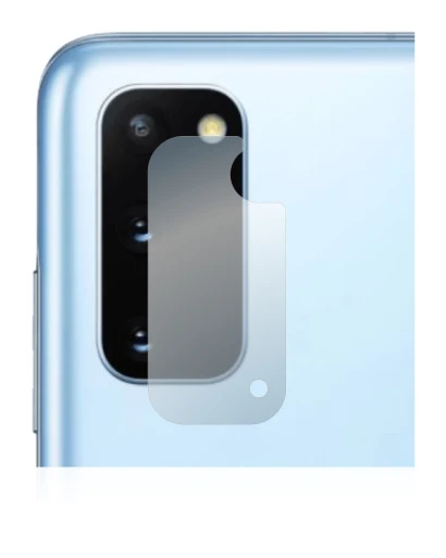 Immagine del dispositivo Samsung Galaxy S20 (SOLO Fotocamera) con un'ampia varietà di protezioni per lo schermo.