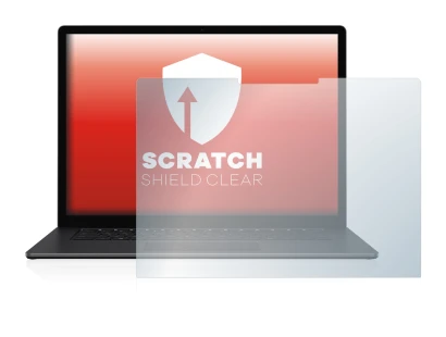 Immagine del dispositivo Microsoft Surface Laptop 3 15" con un'ampia varietà di protezioni per lo schermo.