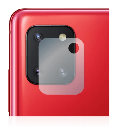 Immagine del dispositivo Samsung Galaxy Note 10 Lite (SOLO Fotocamera) con un'ampia varietà di protezioni per lo schermo.