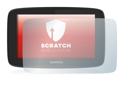 Immagine del dispositivo TomTom Go Professional 520 con un'ampia varietà di protezioni per lo schermo.