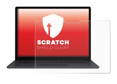 Immagine del dispositivo Microsoft Surface Book 3 15" con un'ampia varietà di protezioni per lo schermo.