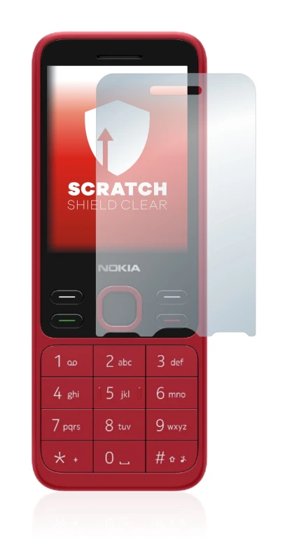 Immagine del dispositivo Nokia 150 2020 con un'ampia varietà di protezioni per lo schermo.