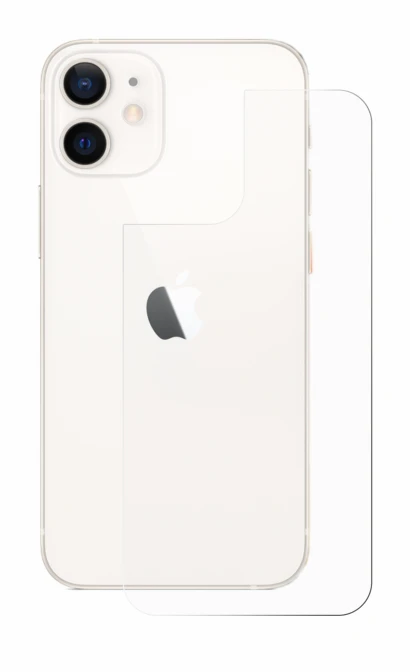 Immagine del dispositivo Apple iPhone 12 mini (Posteriore) con un'ampia varietà di protezioni per lo schermo.