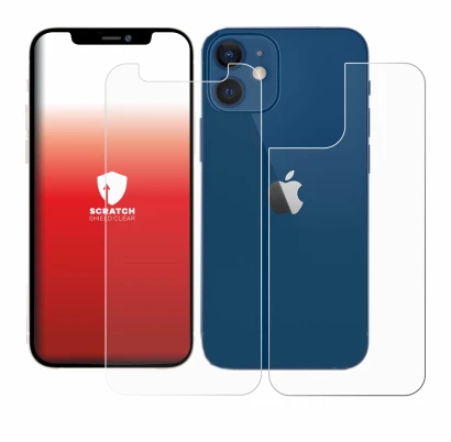 Immagine del dispositivo Apple iPhone 12 mini (Fronte+Retro) con un'ampia varietà di protezioni per lo schermo.