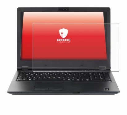 Immagine del dispositivo Fujitsu Lifebook E5510 con un'ampia varietà di protezioni per lo schermo.