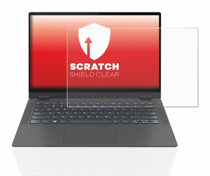 Immagine del dispositivo Lenovo IdeaPad Flex 5 14" 2020 con un'ampia varietà di protezioni per lo schermo.