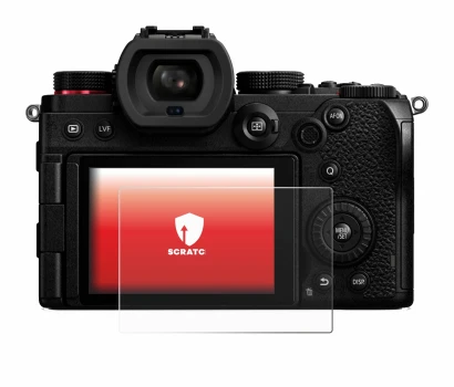 Immagine del dispositivo Panasonic Lumix DC-S5 con un'ampia varietà di protezioni per lo schermo.