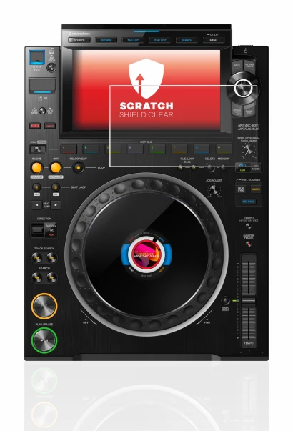 Immagine del dispositivo Pioneer CDJ 3000 con un'ampia varietà di protezioni per lo schermo.