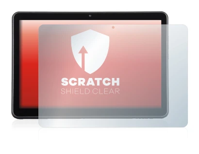 Immagine del dispositivo Wortmann Terra Pad 1006 con un'ampia varietà di protezioni per lo schermo.