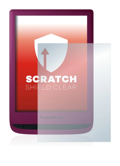Immagine del dispositivo PocketBook Touch Lux 5 con un'ampia varietà di protezioni per lo schermo.