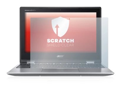 Immagine del dispositivo Acer Chromebook Spin 311 con un'ampia varietà di protezioni per lo schermo.