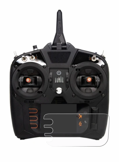 Immagine del dispositivo Spektrum NX8 con un'ampia varietà di protezioni per lo schermo.