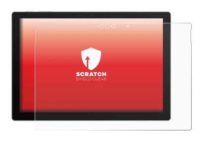 Immagine del dispositivo Microsoft Surface Pro 7 Plus con un'ampia varietà di protezioni per lo schermo.