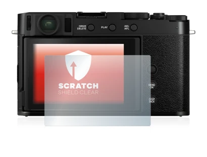 Immagine del dispositivo Fujifilm X-E4 con un'ampia varietà di protezioni per lo schermo.