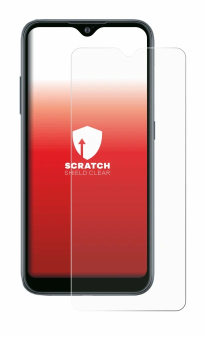 Immagine del dispositivo Samsung Galaxy A02 con un'ampia varietà di protezioni per lo schermo.