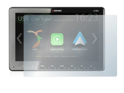 Immagine del dispositivo Zenec Z-N965 con un'ampia varietà di protezioni per lo schermo.