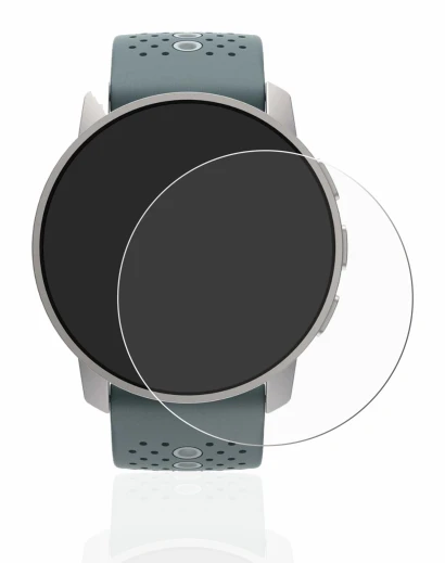 Immagine del dispositivo Suunto 9 Peak con un'ampia varietà di protezioni per lo schermo.