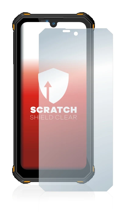Immagine del dispositivo Oukitel WP15 5G con un'ampia varietà di protezioni per lo schermo.