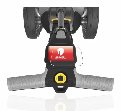 Immagine del dispositivo PowaKaddy CT6 con un'ampia varietà di protezioni per lo schermo.