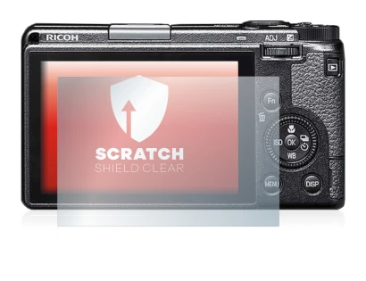 Immagine del dispositivo Ricoh GR IIIx con un'ampia varietà di protezioni per lo schermo.