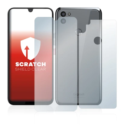 Immagine del dispositivo Gigaset GS5 (Fronte+Retro) con un'ampia varietà di protezioni per lo schermo.