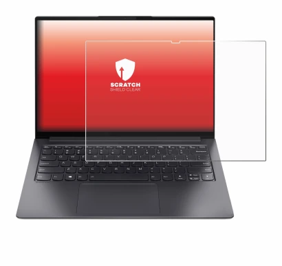 Immagine del dispositivo Lenovo Yoga Slim 7 Pro 14" con un'ampia varietà di protezioni per lo schermo.