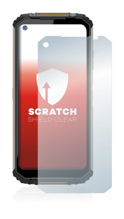 Immagine del dispositivo Oukitel WP16 con un'ampia varietà di protezioni per lo schermo.