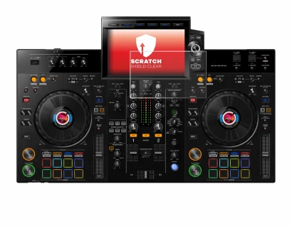 Immagine del dispositivo Pioneer XDJ-RX3 con un'ampia varietà di protezioni per lo schermo.