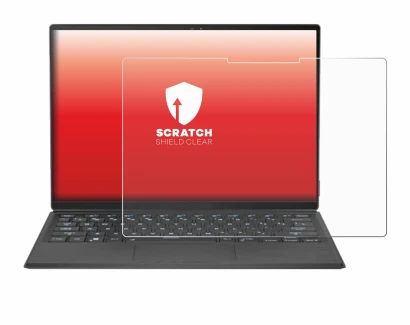 Immagine del dispositivo ASUS Rog Flow Z13 2022 con un'ampia varietà di protezioni per lo schermo.