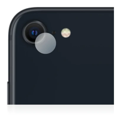 Immagine del dispositivo Apple iPhone SE 3 2022 (SOLO Fotocamera) con un'ampia varietà di protezioni per lo schermo.