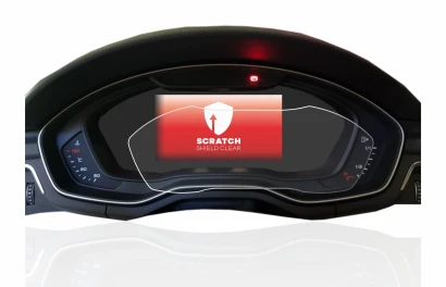 Immagine del dispositivo Audi A4 B9 2017 Virtual Cockpit con un'ampia varietà di protezioni per lo schermo.