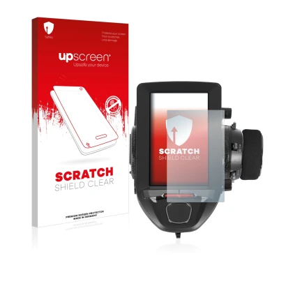 Parte frontale di una confezione del prodotto con il logo del marchio upscreen. Accanto è raffigurato il dispositivo Futaba 7P