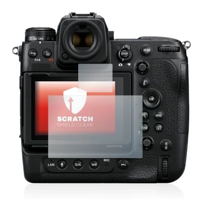 Immagine del dispositivo Nikon Z 9 (Display + display a spalla) con un'ampia varietà di protezioni per lo schermo.