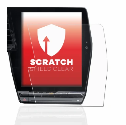 Immagine del dispositivo Renault Megane E-Tech openR Link 12" con un'ampia varietà di protezioni per lo schermo.