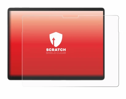 Immagine del dispositivo Microsoft Surface Pro 9 con un'ampia varietà di protezioni per lo schermo.