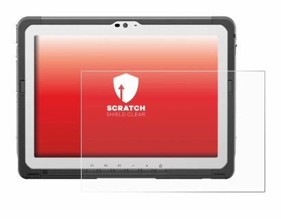 Immagine del dispositivo Panasonic Toughbook FZ-A3 con un'ampia varietà di protezioni per lo schermo.