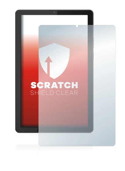 Immagine del dispositivo Lenovo Tab M9 con un'ampia varietà di protezioni per lo schermo.