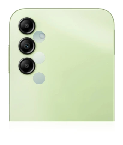 Immagine del dispositivo Samsung Galaxy A14 5G (SOLO Fotocamera) con un'ampia varietà di protezioni per lo schermo.