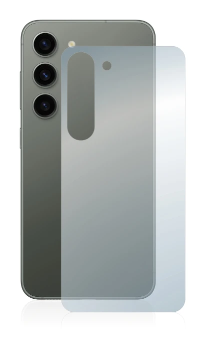 Immagine del dispositivo Samsung Galaxy S23 Plus (Posteriore) con un'ampia varietà di protezioni per lo schermo.