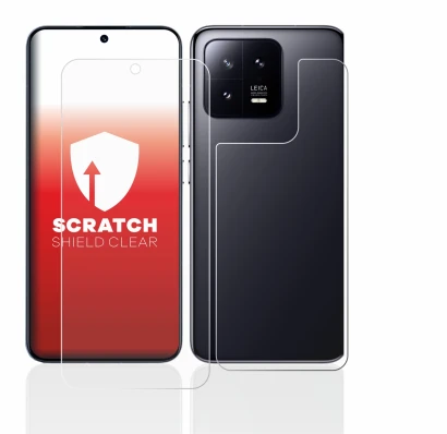 Immagine del dispositivo Xiaomi 13 (Fronte+Retro) con un'ampia varietà di protezioni per lo schermo.