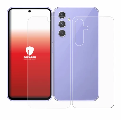 Immagine del dispositivo Samsung Galaxy A54 5G (Fronte+Retro) con un'ampia varietà di protezioni per lo schermo.