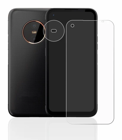 Immagine del dispositivo Gigaset GX6 (Fronte+Fotocamera) con un'ampia varietà di protezioni per lo schermo.