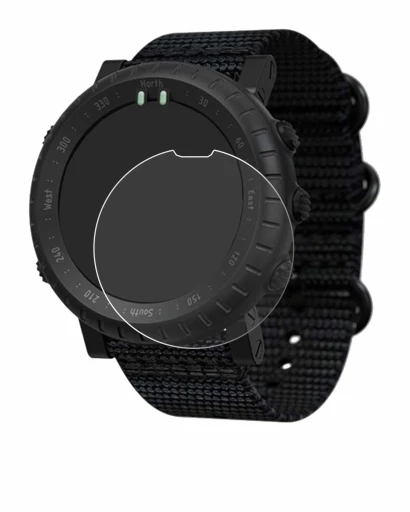 Immagine del dispositivo Suunto Core Alpha con un'ampia varietà di protezioni per lo schermo.