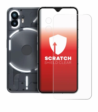 Immagine del dispositivo Nothing Phone (2) (Fronte+Fotocamera) con un'ampia varietà di protezioni per lo schermo.