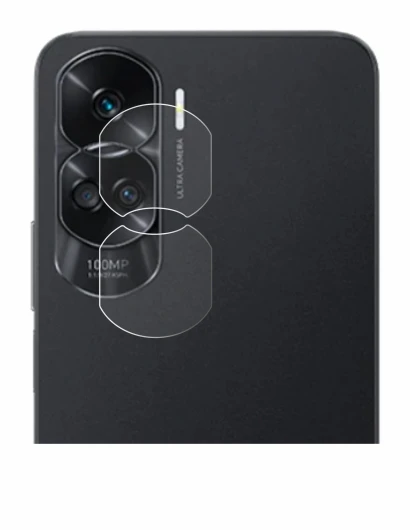 Immagine del dispositivo Honor 90 Lite (SOLO Fotocamera) con un'ampia varietà di protezioni per lo schermo.