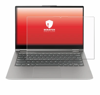 Immagine del dispositivo Lenovo ThinkBook 14s Yoga G3 con un'ampia varietà di protezioni per lo schermo.