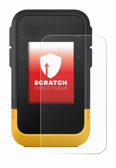 Immagine del dispositivo Garmin eTrex SE con un'ampia varietà di protezioni per lo schermo.