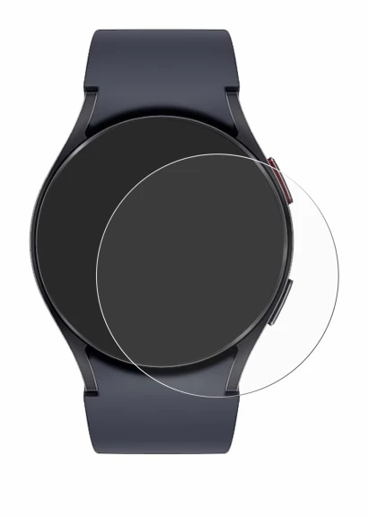Immagine del dispositivo Samsung Galaxy Watch 6 (40 mm) con un'ampia varietà di protezioni per lo schermo.